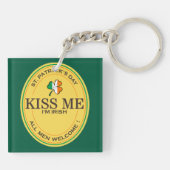 Kiss me I'm Irish - all men welcome! キーホルダー (裏面)