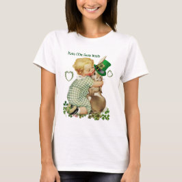 KISS ME I'M IRISH/BABY,ラビット+レプラコーンの帽子 Tシャツ