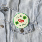 Kiss Me I'm Irish St. Patrick's Day Button 缶バッジ (インサイチュ)