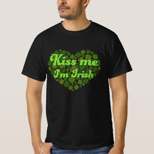 Kiss me i'm Irish Tシャツ (正面)