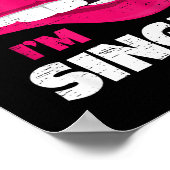 Kiss Me I'm Single Love Happy Valentine Day Wife H ポスター (角)