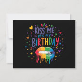 Kiss Me It's My Birthday 招待状 (裏面)