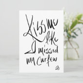 Kiss Me Like I Missed My Cerfew 招待状 (スタンド正面)