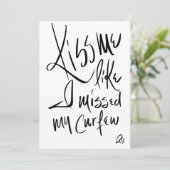 Kiss Me Like I Missed My Curfew 招待状 (スタンド正面)