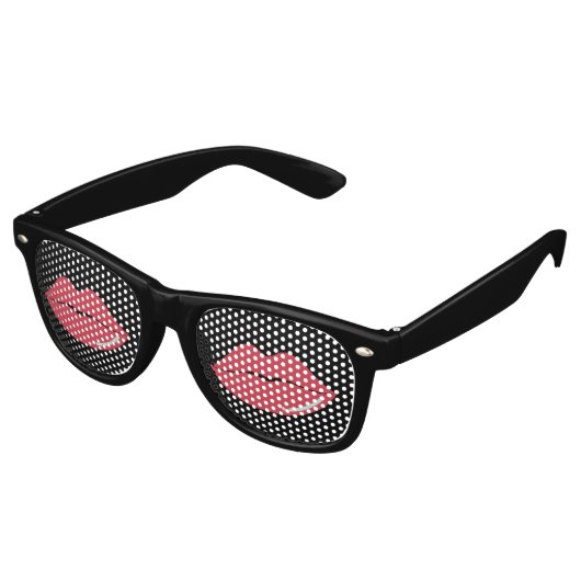 KISS ME retro Shades / Fun Party Sunglasses レトロサングラス (アングル)