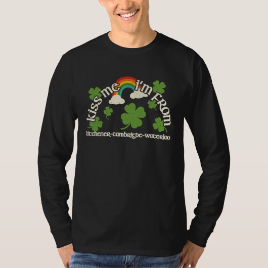 Kiss Me Shamrock  City St Patrick's Day Tシャツ (正面)