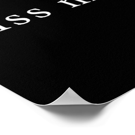 Kiss Me Valentine's Day Minimalist  ポスター (角)