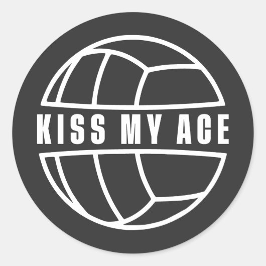 Kiss my Ace ラウンドシール (正面)