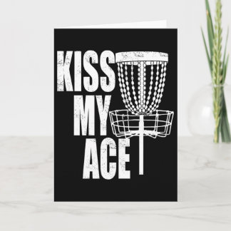 Kiss My Ace Disc Golf Basket - Father's Day Gift  カード