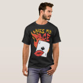 Kiss My Ace  Poker Casino Dealer Tシャツ (正面フル)
