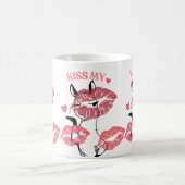 Kiss My Heart Llama Tee コーヒーマグカップ (中央)