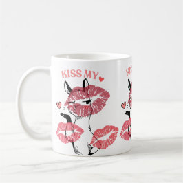 Kiss My Heart Llama Tee コーヒーマグカップ
