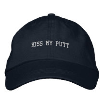 「Kiss My Putt」お茶目なパパゴルフスタイル 楽しいスポーツデザイン