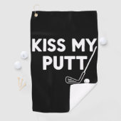 Kiss My Putt Golf Funny Jokes Sarcastic Golfer ゴルフタオル (インサイチュ)