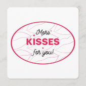 Kiss Pink Red Lips Romantic Love. 招待状 (正面)