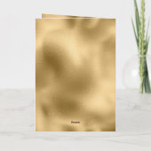 Kiss Red Lips Gold Glitter XOXO カード (裏面)