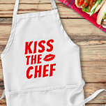 Kiss The Chef Funny Boyfriend スタンダードエプロン<br><div class="desc">Everybody needs kisses! Even the chef</div>