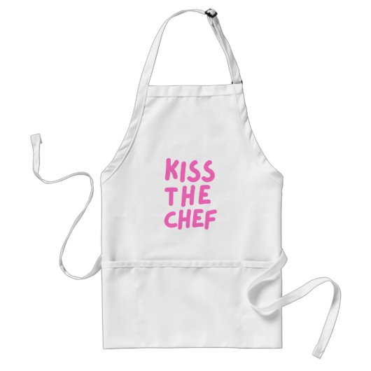 Kiss the Chef – Funny Cooking Apron スタンダードエプロン (正面)