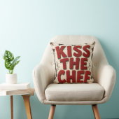 Kiss the Chef Rustic Farmhouse Kitchen クッション (椅子)