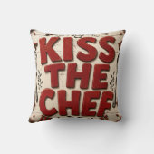 Kiss the Chef Rustic Farmhouse Kitchen クッション (裏面)