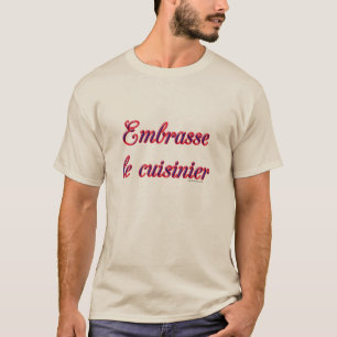 Kiss The Cook フランス語 Tシャツ