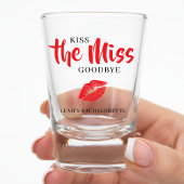 Kiss the Miss Goodbye Red Lip Bachelorette Party  ショットグラス