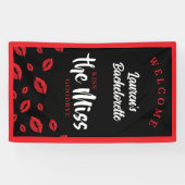 Kiss the Miss Goodbye Red Lip Bachelorette Party 横断幕 (横)