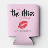 Kiss the Miss Goodbye Red Lip Bachelorette Party 缶クーラー (裏面)