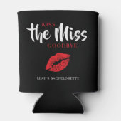 Kiss the Miss Goodbye Red Lip Bachelorette Party 缶クーラー (裏面)