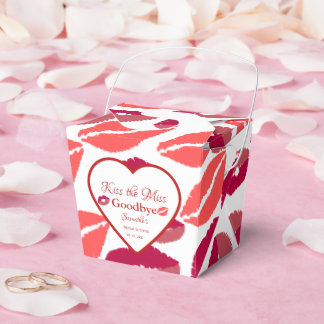 Kiss the misss goodbye valentine bridal shower フェイバーボックス