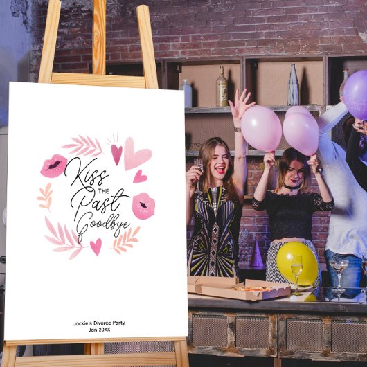 Kiss The Past Goodbye Divorce Party Game ポスター