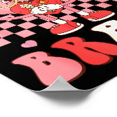 Kiss Your Brain Valentines Test Day Teacher Squad  ポスター (角)