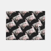 Kissableピット・ブル フリースブランケット (正面(横))