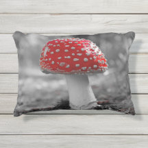 Kissen für Draußen mit Pilz Druck 