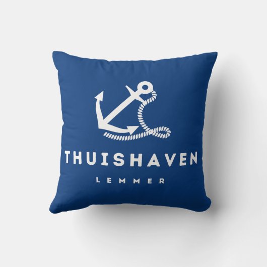 Kissen für Ferienhaus oder Boot クッション (裏面)