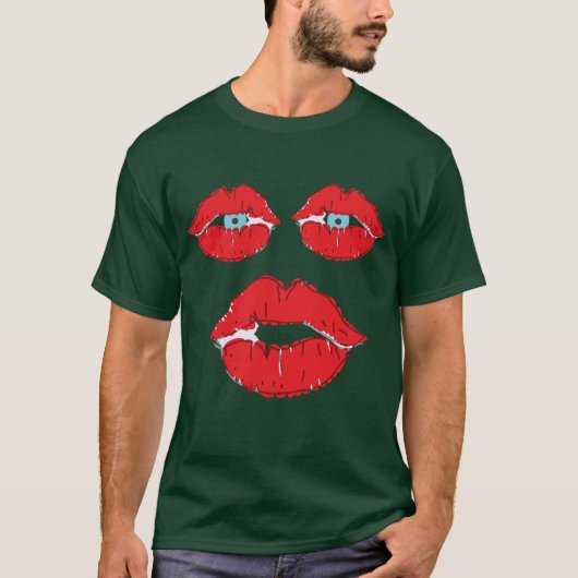 KISSES ダークシャツ Tシャツ (正面)