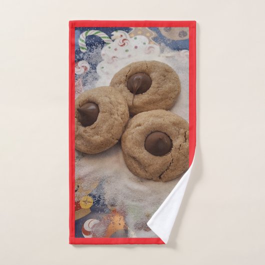 Kisses Cookies Kitchen Hand Towel ハンドタオル (ハンドタオル)