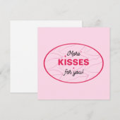 Kisses Love Lips Red Pink Lettering. (正面/裏面)