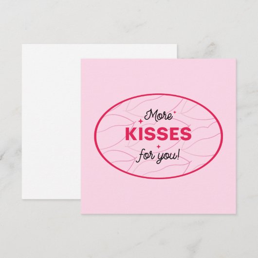 Kisses Love Lips Red Pink Lettering. (正面/裏面)