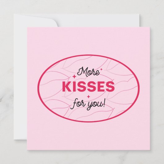Kisses Love Lips Red Pink Lettering. (正面)