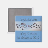 kissfishは日付を保存する マグネット (正面/裏面)