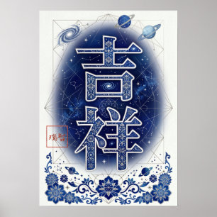 Kissho: Elegant Calligraphy "Auspicious" 260020012 ポスター