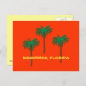 KISSIMMEE, FLORIDA Palm Treesはがき ポストカード (正面/裏面)