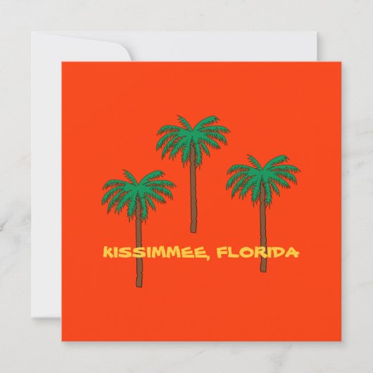 KISSIMMEE, FLORIDA Palm Trees カード (正面)