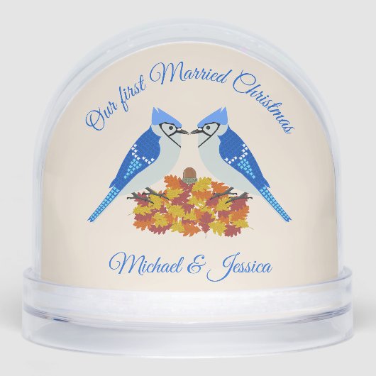 Kissing Blue Jays Fall First Married Christmas (正面)