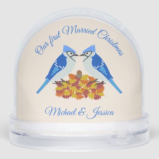 Kissing Blue Jays Fall First Married Christmas (裏面)