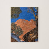 Kissing Camels Framed by Tree 01 ジグソーパズル (縦)