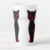 Kissy Kat Latte Mug カフェラテマグ (正面)