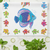 KissyFishThis キッチンタオル (折り畳み)