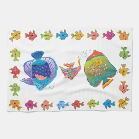 KissyFishThis キッチンタオル (横)